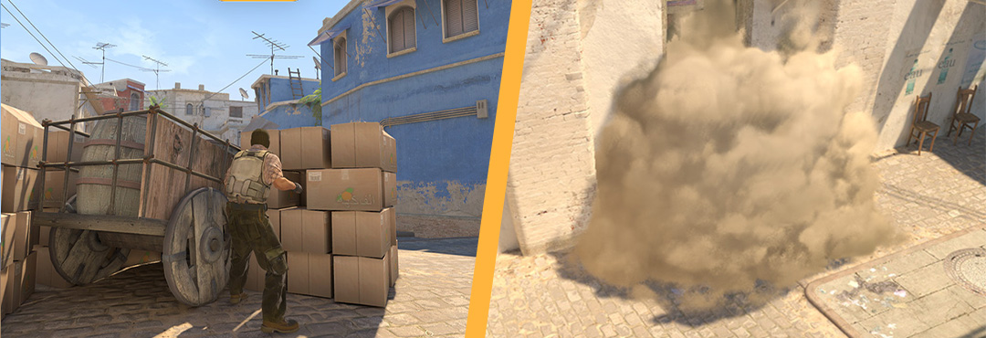 Mid to Kitchen Window Smoke on Mirage